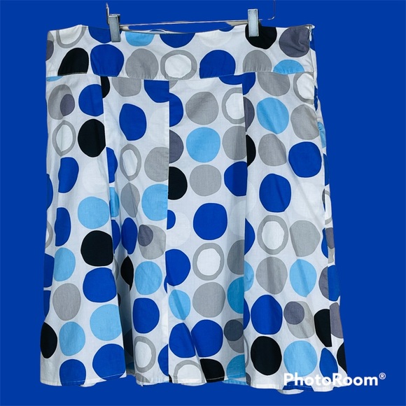 Lane Bryant Big Polka Dot Lined Fit & Flare Skirt Size 18 - Picture 11 of 11